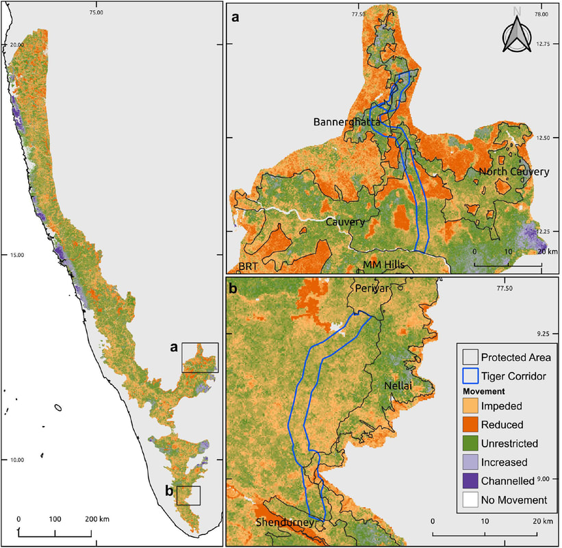 Landscape permeability in the Western Ghats